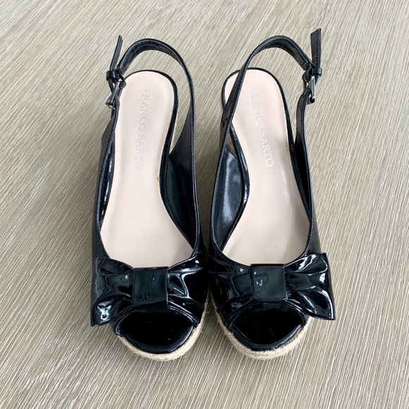 Franco Sarto Black Espadrilles Sandals - Picture 6 of 7